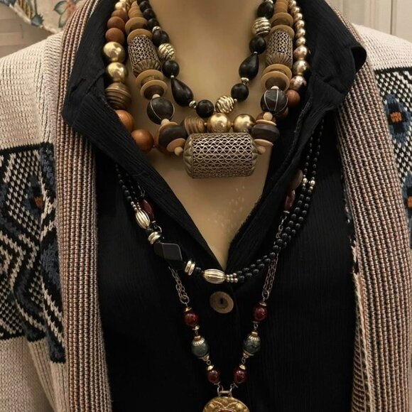 Forever 21 Boho Southwestern Aztec Open Cardigan Sweater Size M (7-9) - Picture 10 of 14